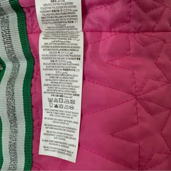 Mini Boden Toddler Girls Navy White Star Winter Coat w/ Hoodie Size 4 to 5 - Picture 12 of 12